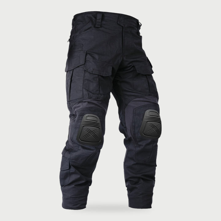 Men's work pants with knee pads in Black