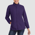 Women's Fleece - Full Zip Fleece Jacket with Stand Collar and Zip Pockets