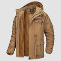 Men's Field Jacket - Fleece Lined Military Style Parka Coat with Hood