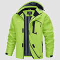 Men's Rain Coat - Lightweight Hiking Jacket with Detachable Hood