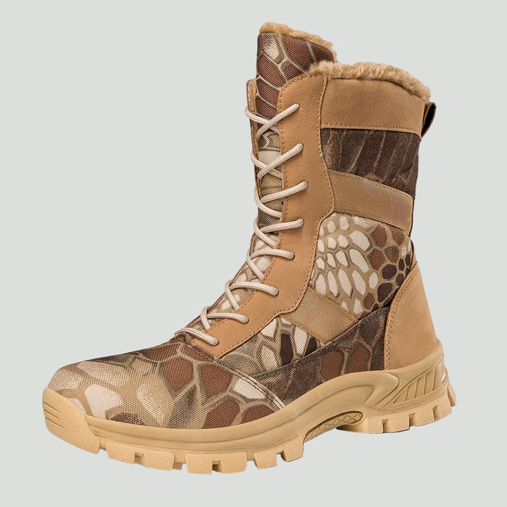 Men’s Camo Hiking Boots – Breathable High-Top Design with Lace-Up Support