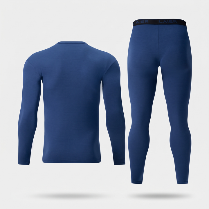 Thermal top and pants back view
