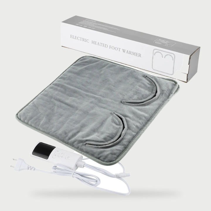 Electric foot warmer in Gray with digital controller