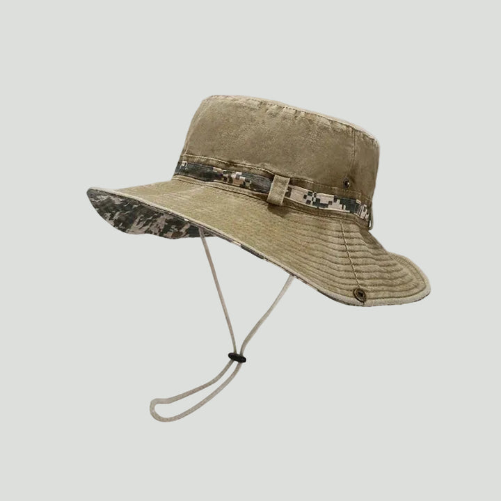 Cotton Boonie Hat – Packable Outdoor Sun Hat with Chin Strap