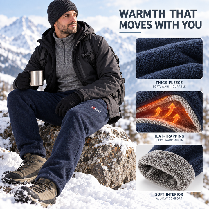 Thick fleece, heat trapping lining and soft interior