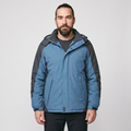 Men's Winter Jacket – Warm Fleece Lined Hooded Coat - Two-Tone Colour Block