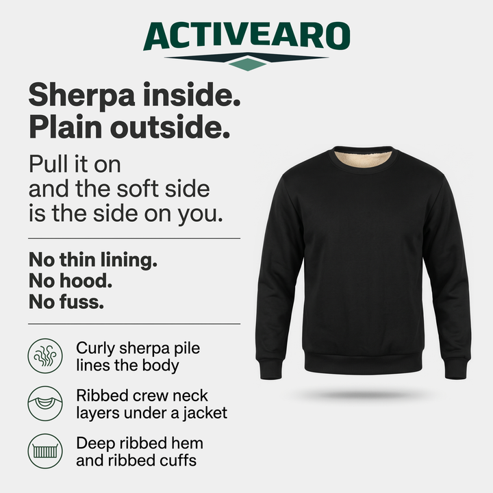 Sherpa inside, plain outside: how the crewneck sweatshirt is made