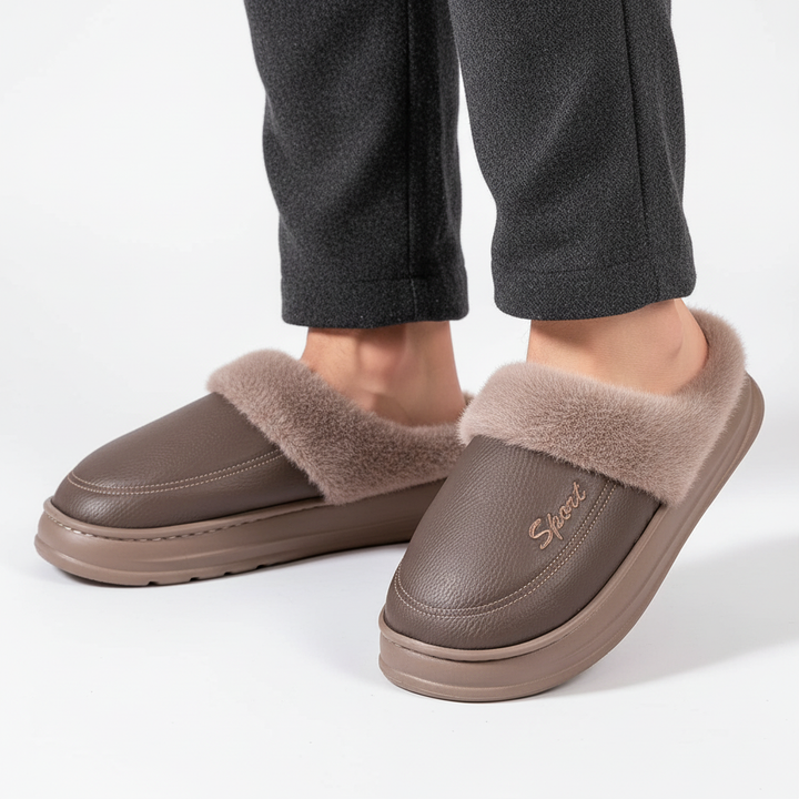 SUPERSEDED - Men's slipper clogs in Brown