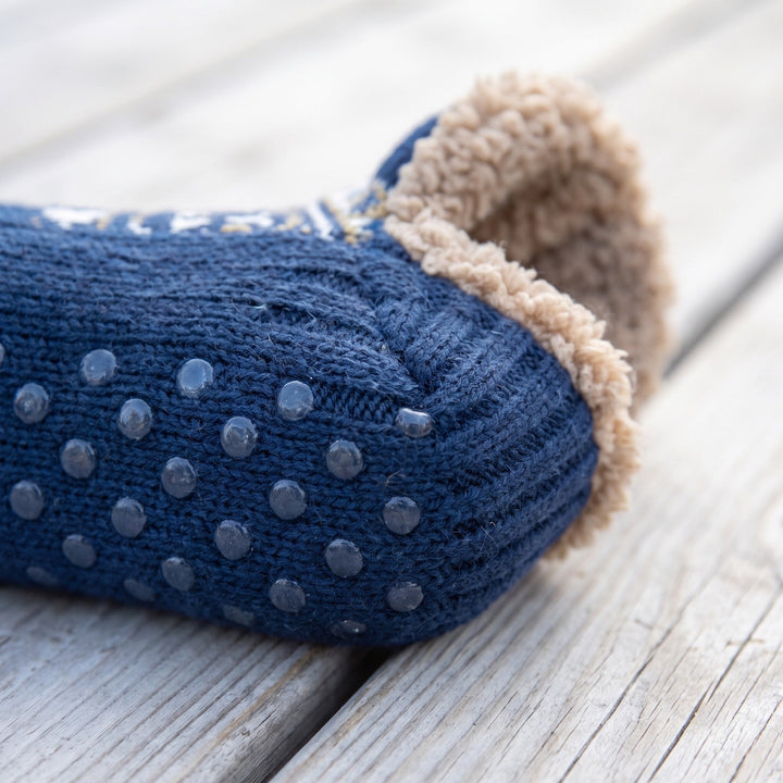 Silicone grip dots on the sole of the slipper socks