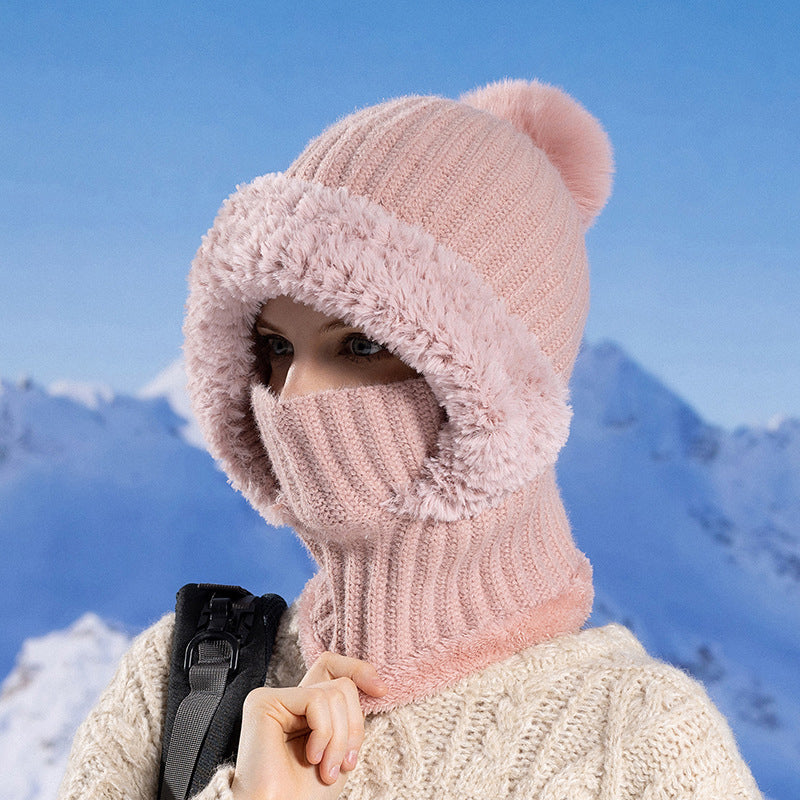 Women's balaclava hat in Pink