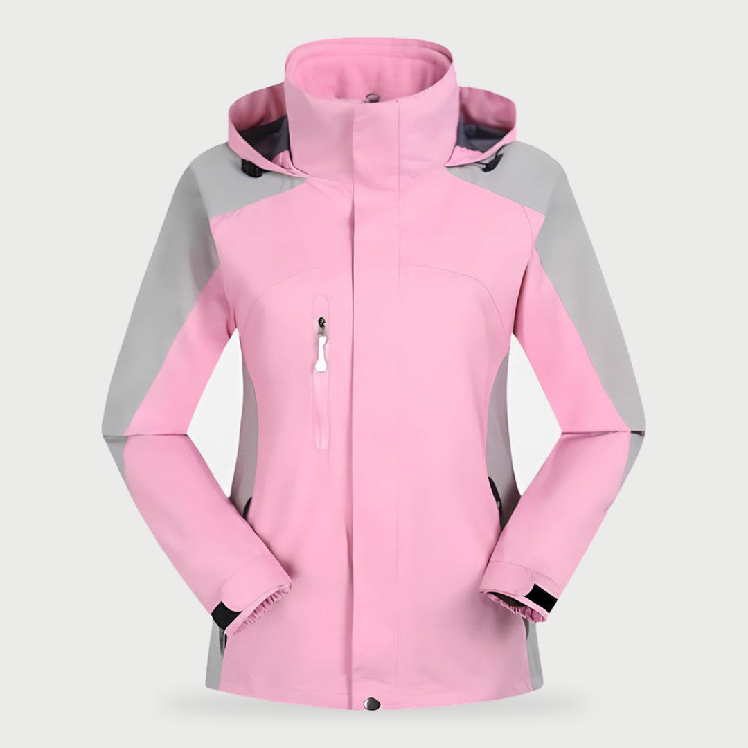Women's 3 in 1 hiking jacket in Pink