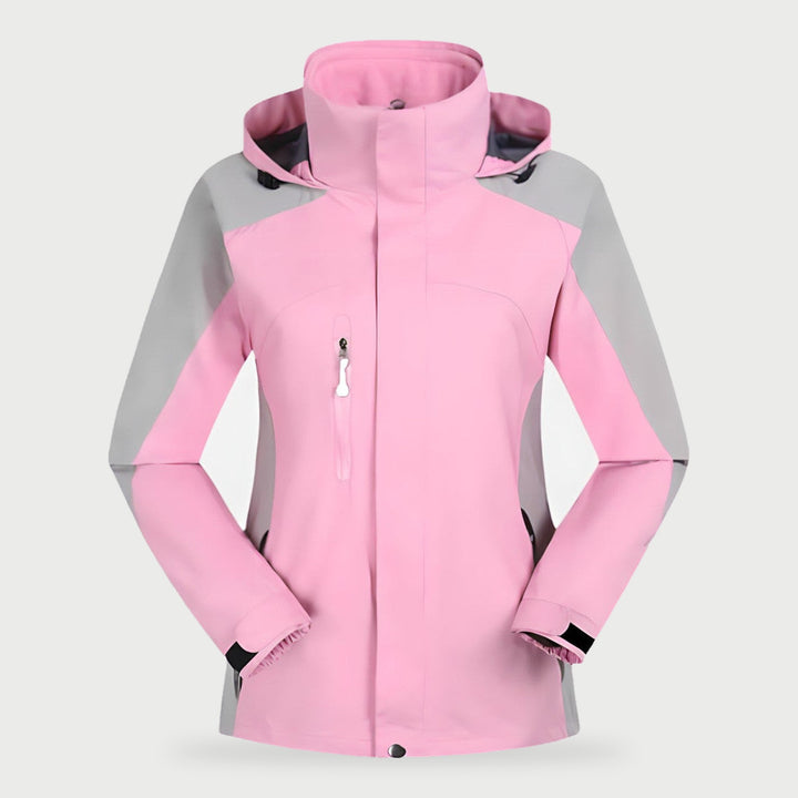 Women's 3 in 1 hiking jacket in Pink