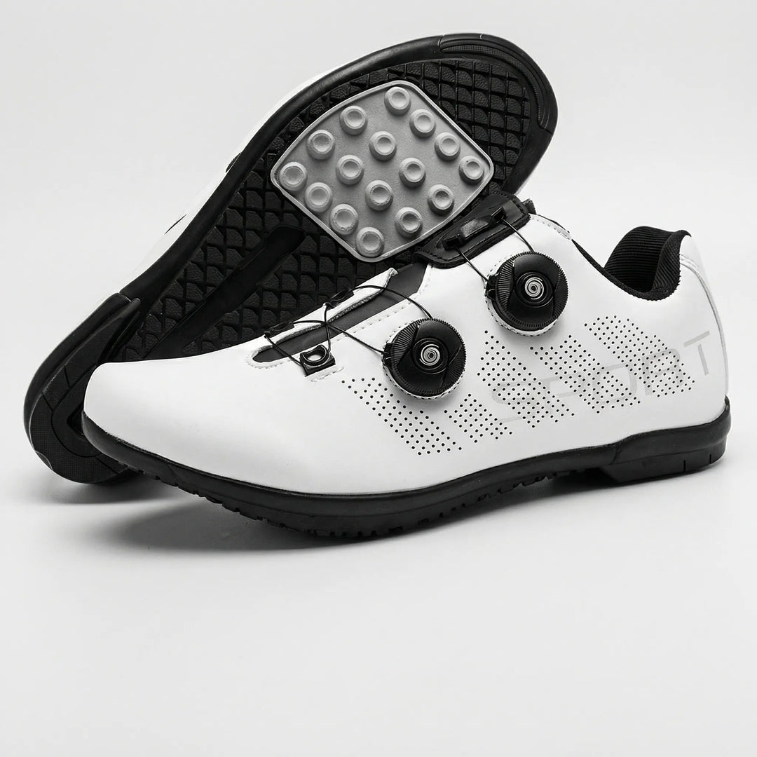 Flat pedal mountain bike shoes in White