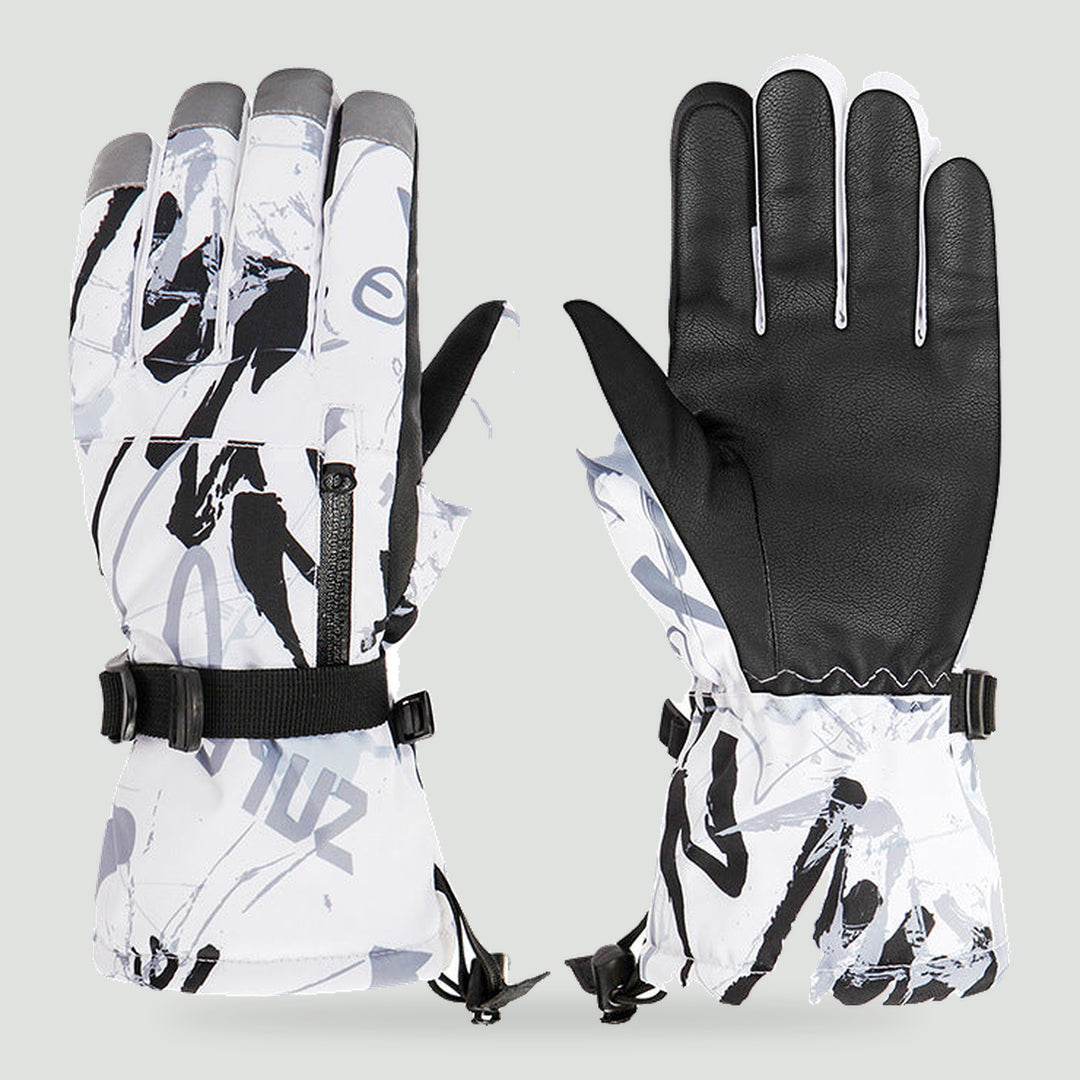 Women's ski gloves in White