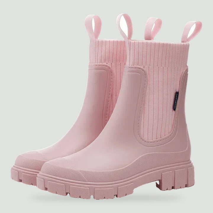 Chelsea rain boots in Pink