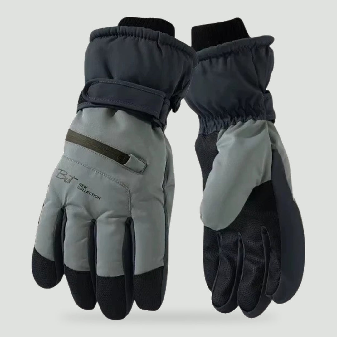 Ski gloves in Army Green