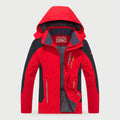 Men's Shell Jacket - Water-Resistant Hiking Jacket with Zip-Off Hood