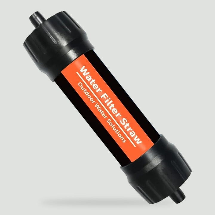 Water filter straw in red