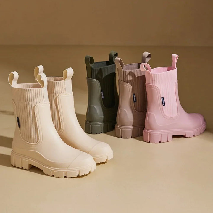 Chelsea rain boots in five colours