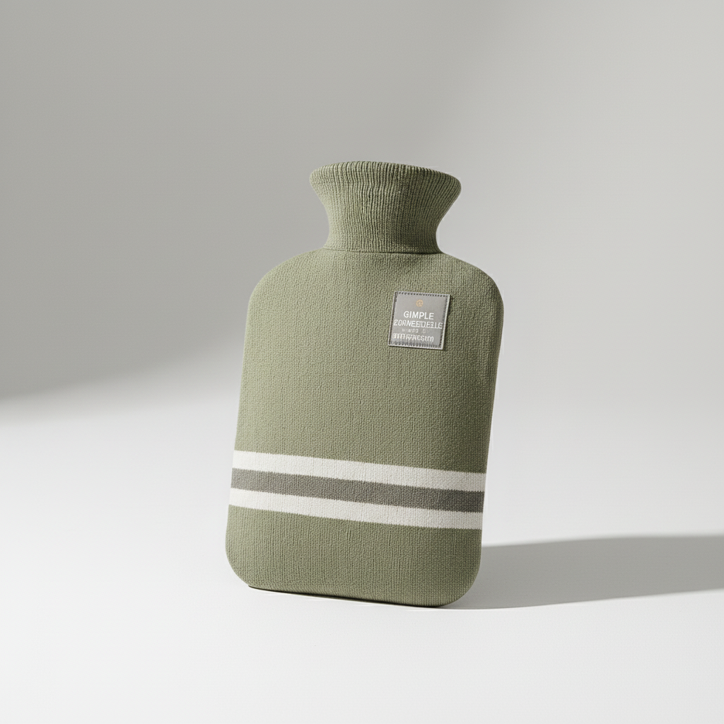 Hot water bottle in Green