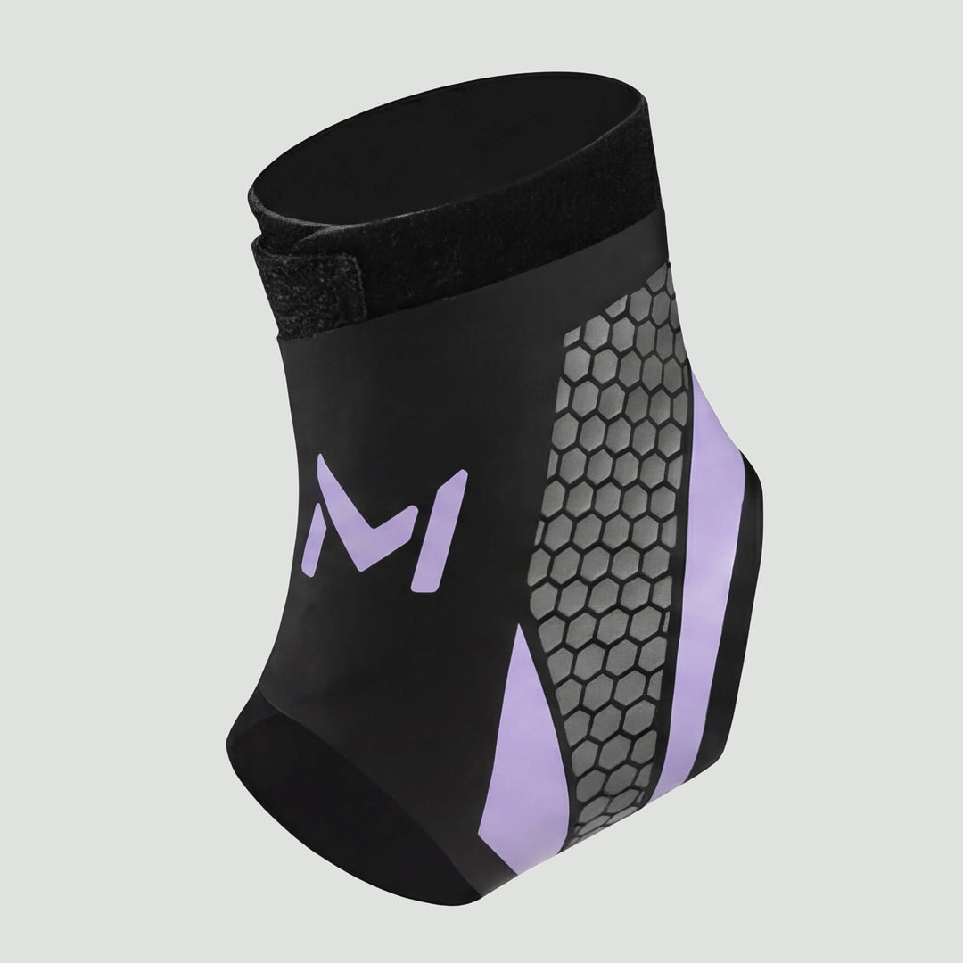 Compression ankle brace in Black Purple