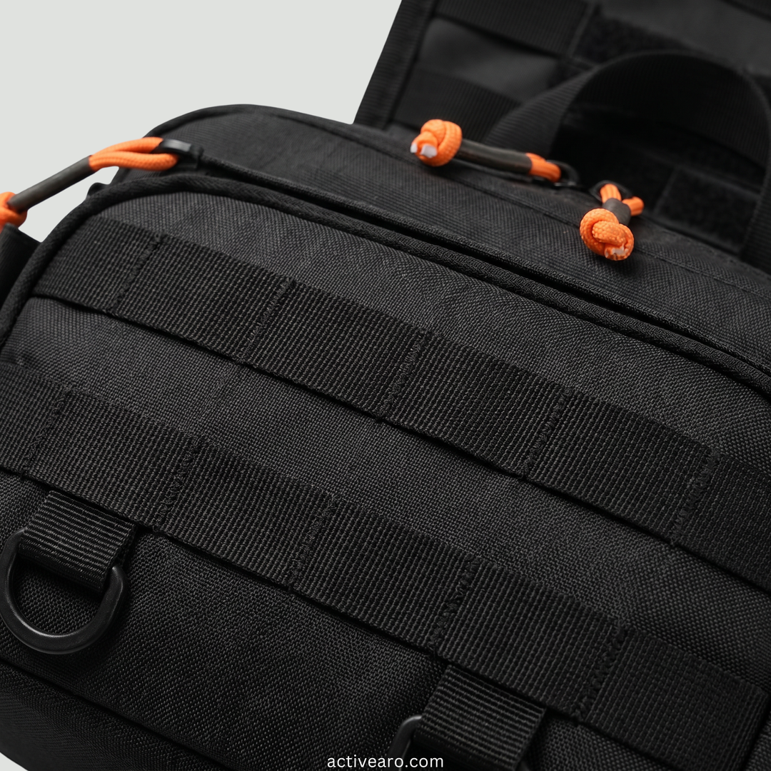 Men's Outdoor Chest Pack – Hands-Free MOLLE Fishing Rig with Zipper Storage