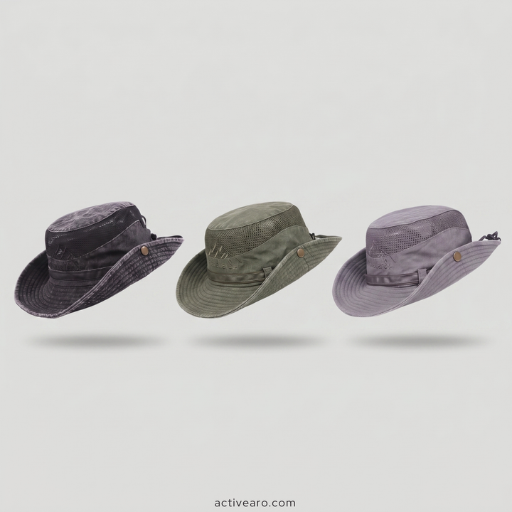 Lightweight Panama-Style Hat – Breathable Mesh Sun Hat for Outdoor Use