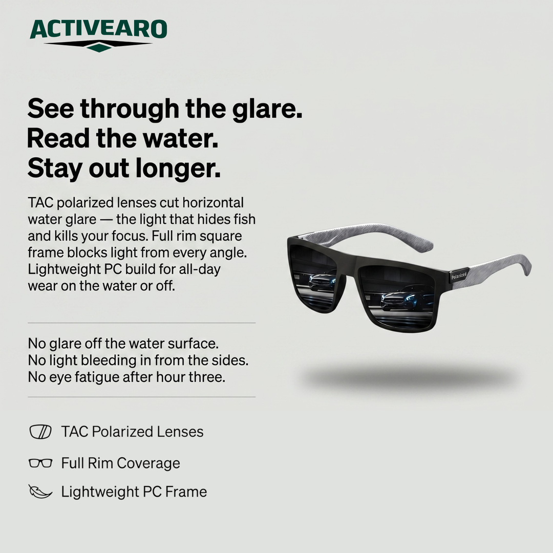 Men's Square Sport Sunglasses – TAC Polarized Full-Rim Lens