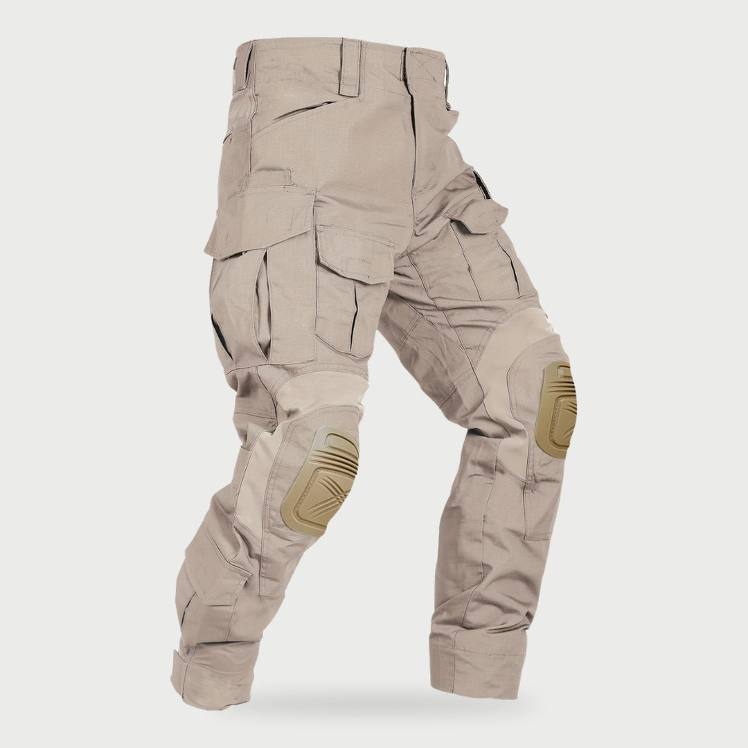 Men's work pants with knee pads in Khaki
