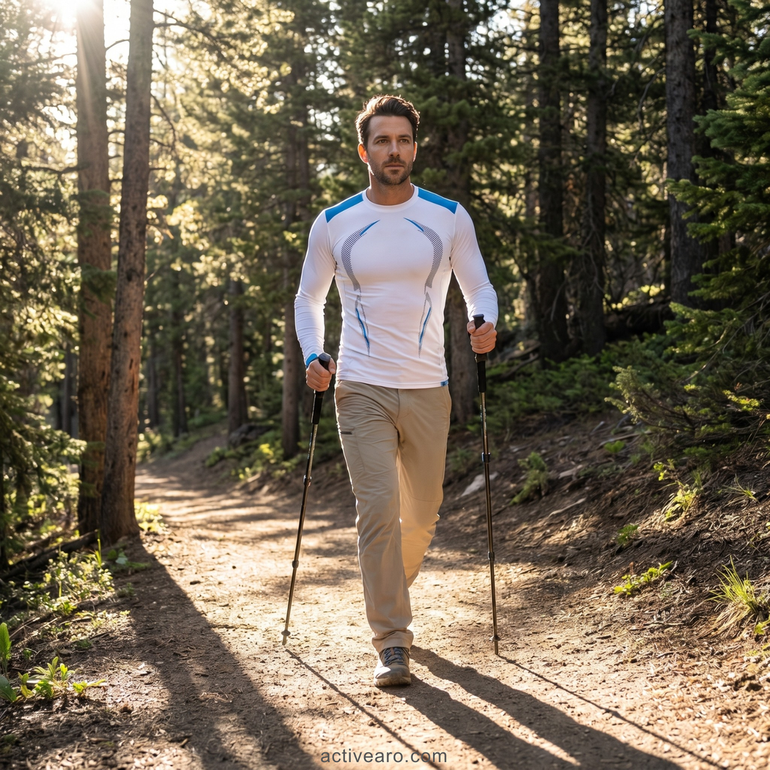 Men’s Breathable Long Sleeve Outdoor T Shirt – Lightweight Trail Layer