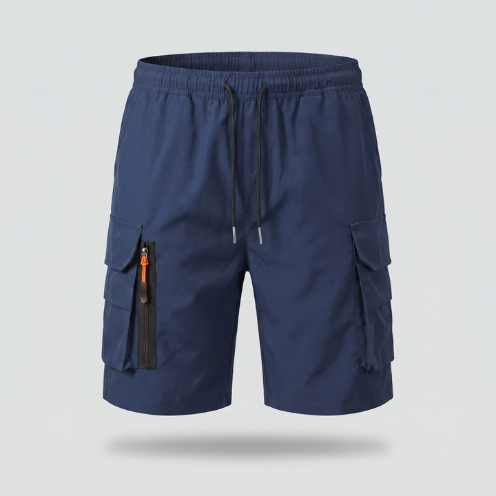 Men’s Lightweight Cargo Shorts with Zip Pockets – Outdoor Hiking Fit