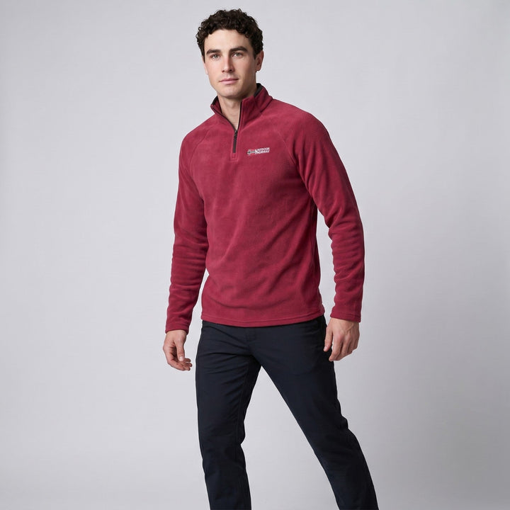 Men’s Quarter-Zip Fleece Pullover – Lightweight Outdoor Fleece Jumper for Hiking & Camping