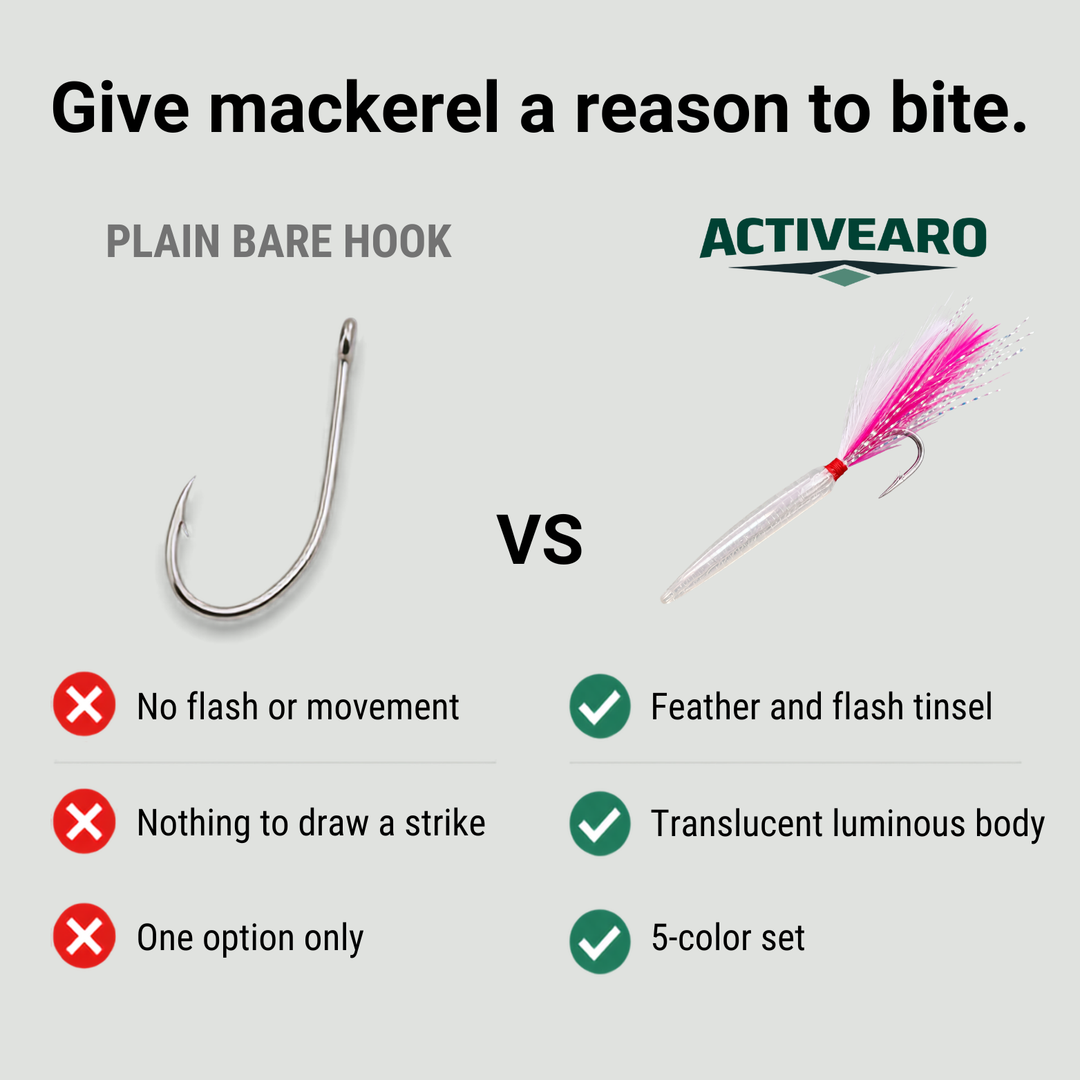 5-Piece Pencil Popper Lure Set – Topwater Hard Baits – Mackerel Trolling