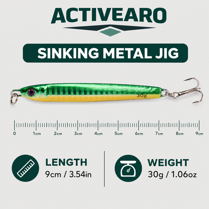 5-Piece Metal Casting Jig Spoons – Casting and Jigging – Bass
