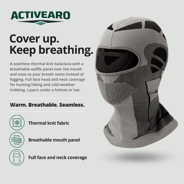 Balaclava Ski Mask with Breathable Mouth Panel for Hunting and Cold Weather