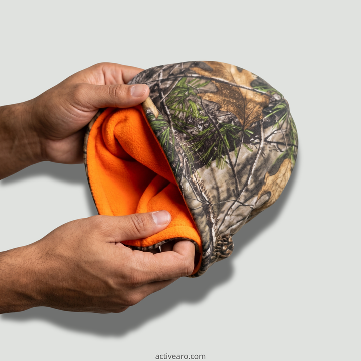 Men's Reversible Outdoor Beanie – Fleece Winter Hat