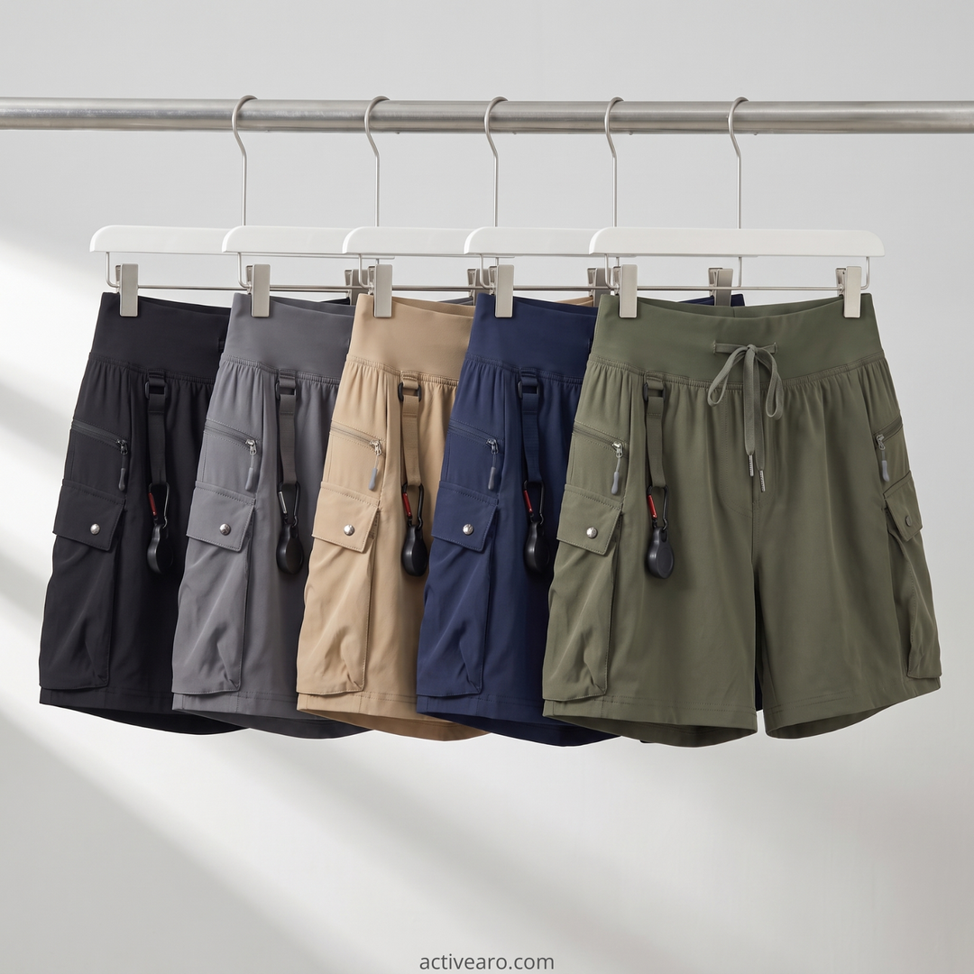 Women's Running and Hiking Shorts with Zippered Pockets – Quick-Dry Lightweight