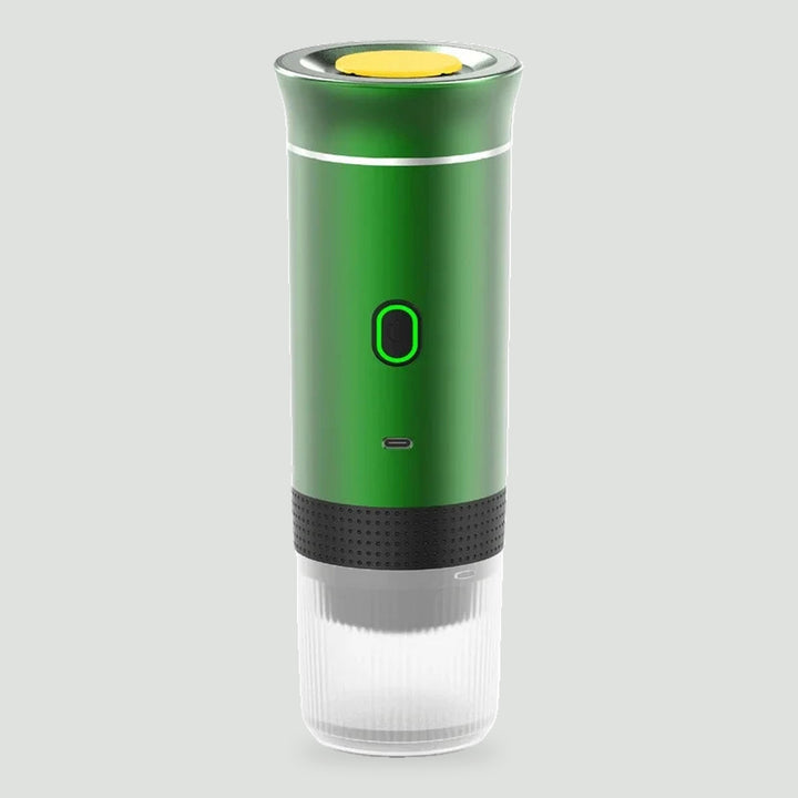 Portable coffee maker in green