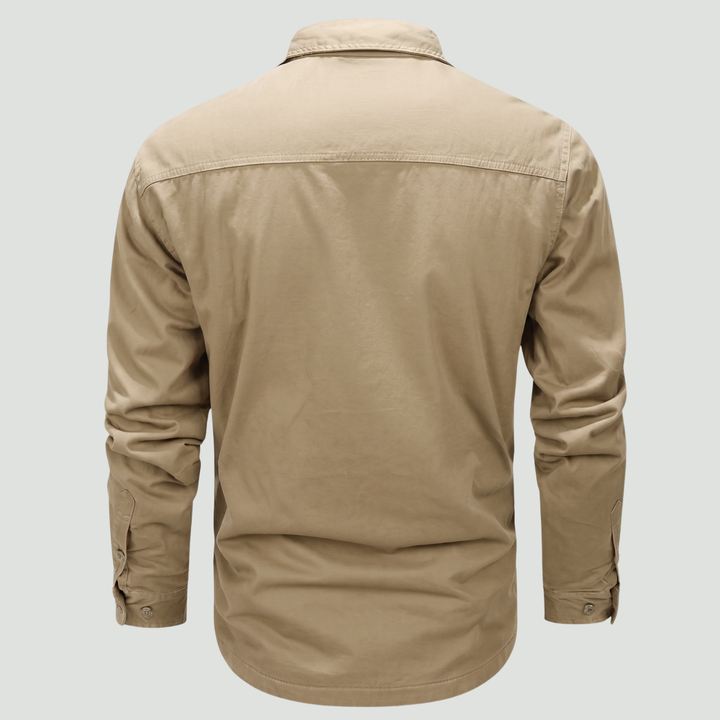 Lightweight Long-Sleeve Outdoor Shirt – Durable Cotton-Blend for Active Use