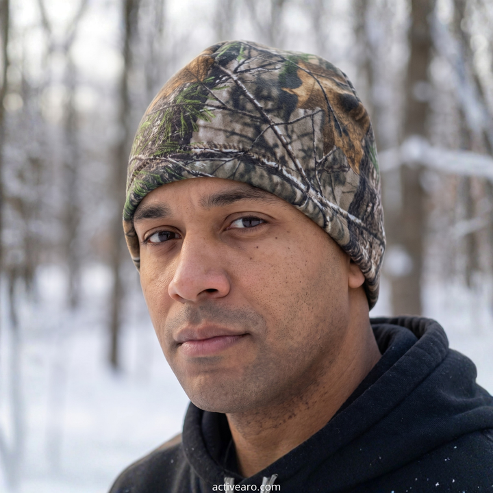 Men's Reversible Outdoor Beanie – Fleece Winter Hat