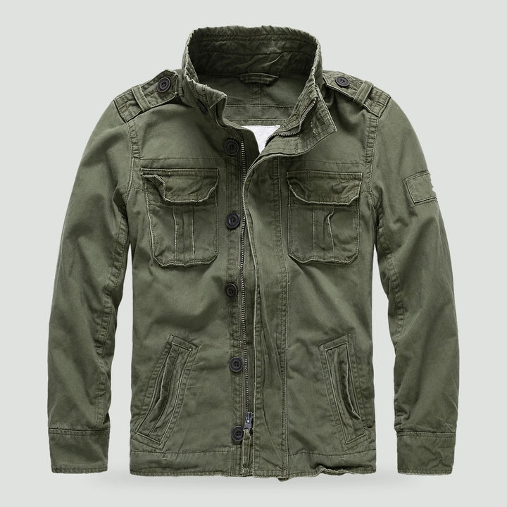 Men's military jacket in Army Green, front view