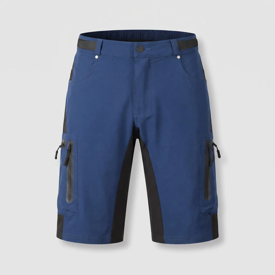 Men's MTB shorts in Dark Blue, front view