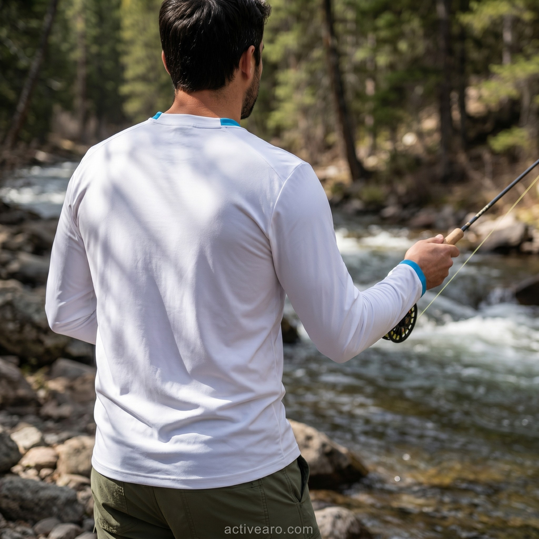 Men’s Breathable Long Sleeve Outdoor T Shirt – Lightweight Trail Layer