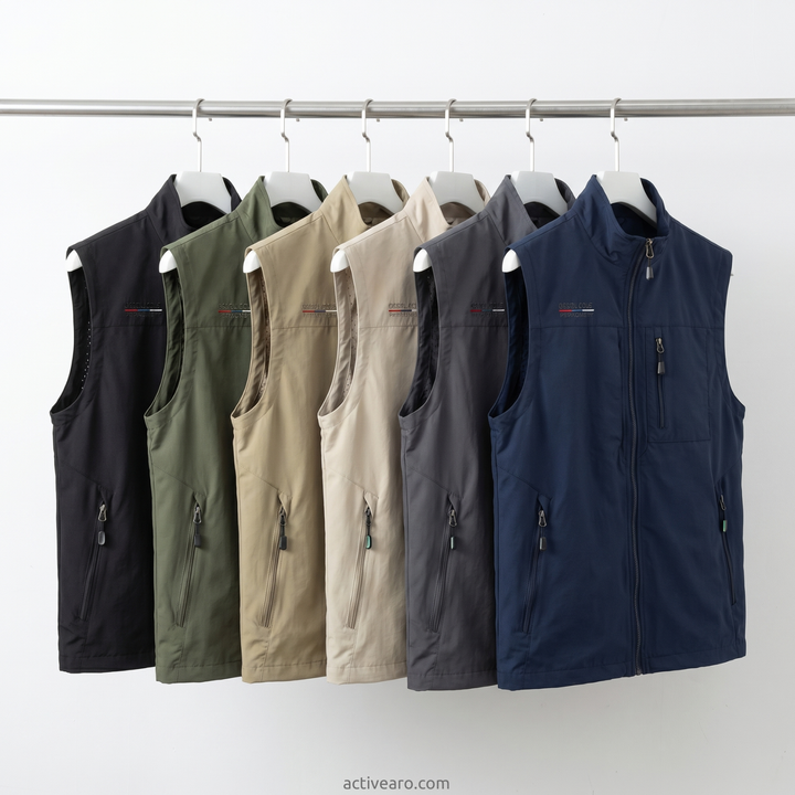 Lightweight Multi-Pocket Outdoor Vest – Quick-Dry Layer for Active Use