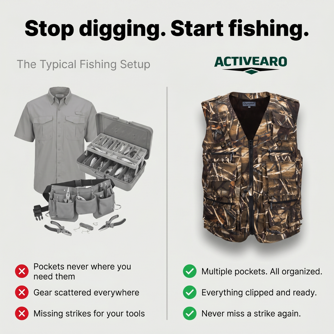 Men’s Camouflage Outdoor Vest – Multi Pocket Utility Design