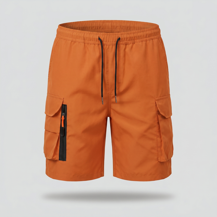 Men’s Lightweight Cargo Shorts with Zip Pockets – Outdoor Hiking Fit