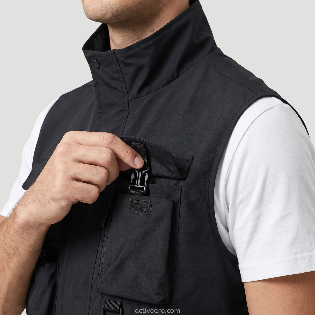 Men’s Lightweight Workwear Vest – Multi-Pocket Utility for Outdoor Use