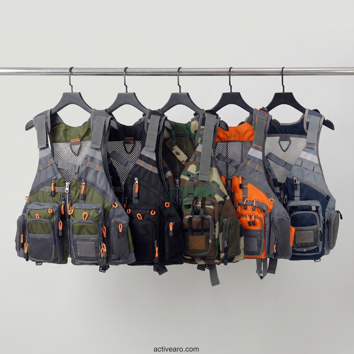 Men's Multi-Pocket Fishing Vest – Lightweight Sleeveless Vest for Fly Fishing