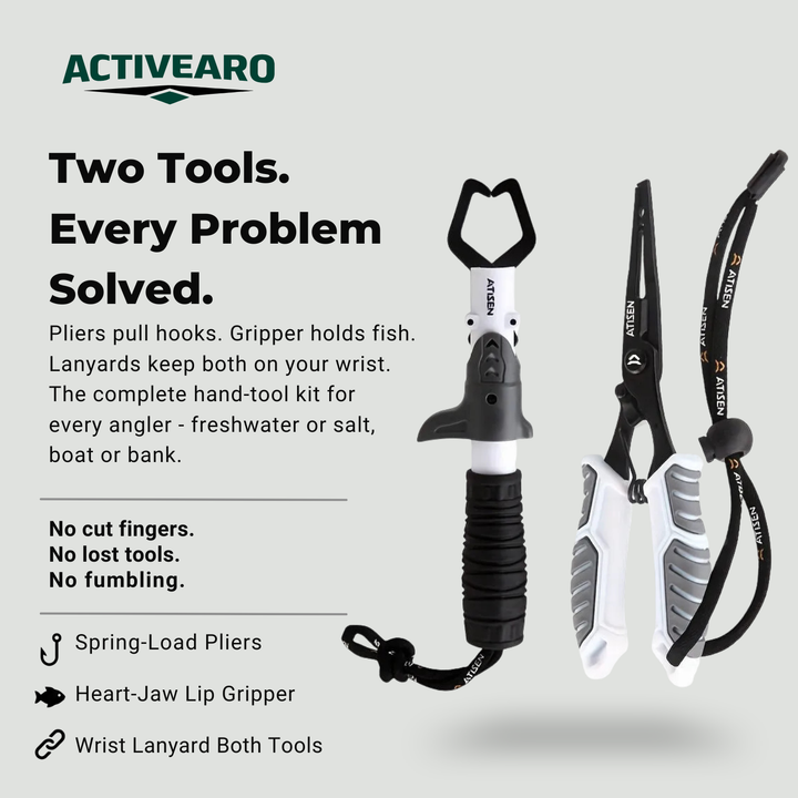 Stainless Steel Fishing Pliers Set – Durable Hand Tools for Fishing Use (2-Piece)