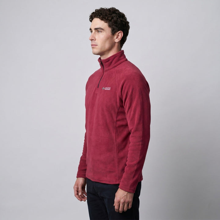 Men’s Quarter-Zip Fleece Pullover – Lightweight Outdoor Fleece Jumper for Hiking & Camping